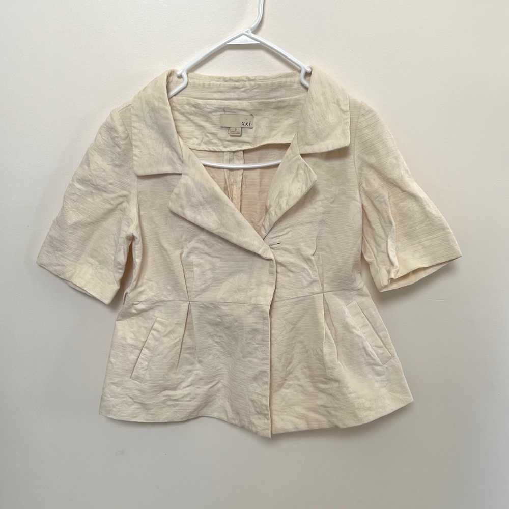 xxi cotton peplum top